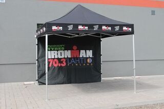 Ironman 70.3 Lahti  logoga reklaamtelk