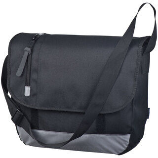 Black college bag with laptop compartment