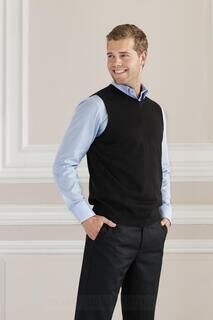 Mens V-Neck Sleeveless Knitted Pullover 2. picture