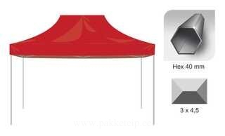 Pop up tent 3x4,5 Hex40